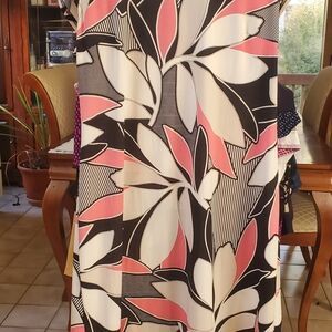 Liz Claiborne Black and Pink Floral Dress